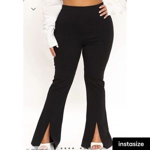(NWT) FashionNova Above Average Skinny Pant 33 - Black (Size: 1X)